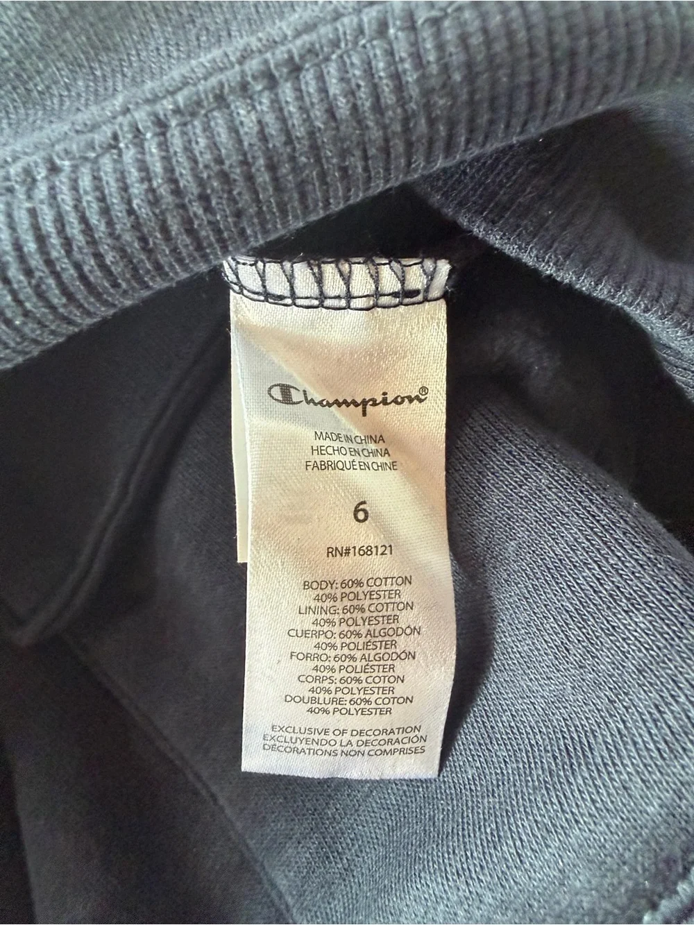 Champion navy hoodie